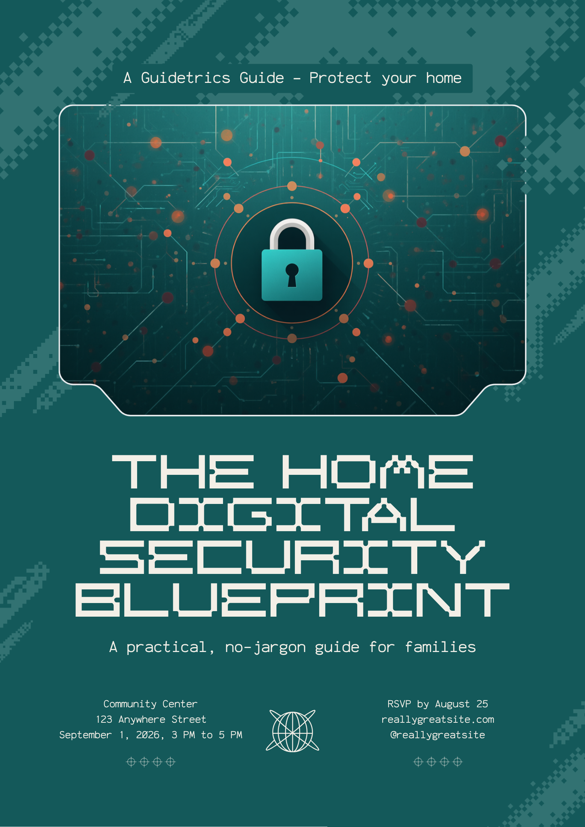 The Home Digital Security Blueprint — A Guidetrics Guide cover