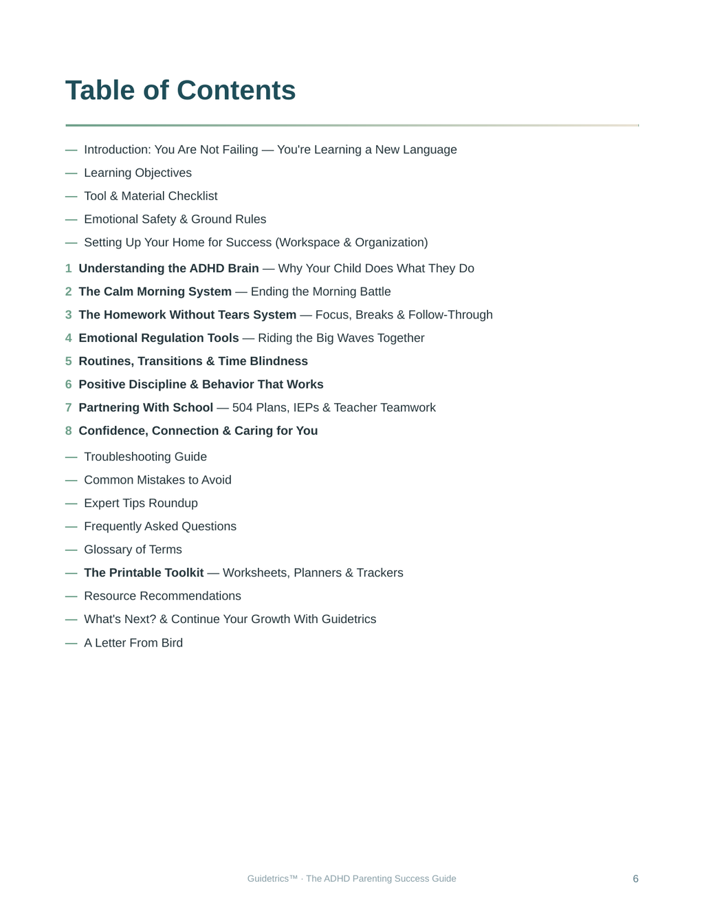 The ADHD Parenting Success Guide