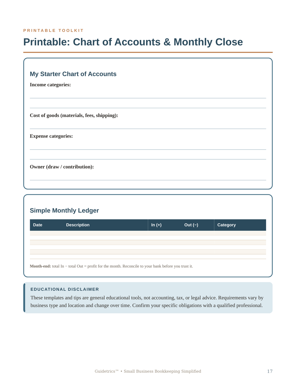 Small Business Bookkeeping Simplified