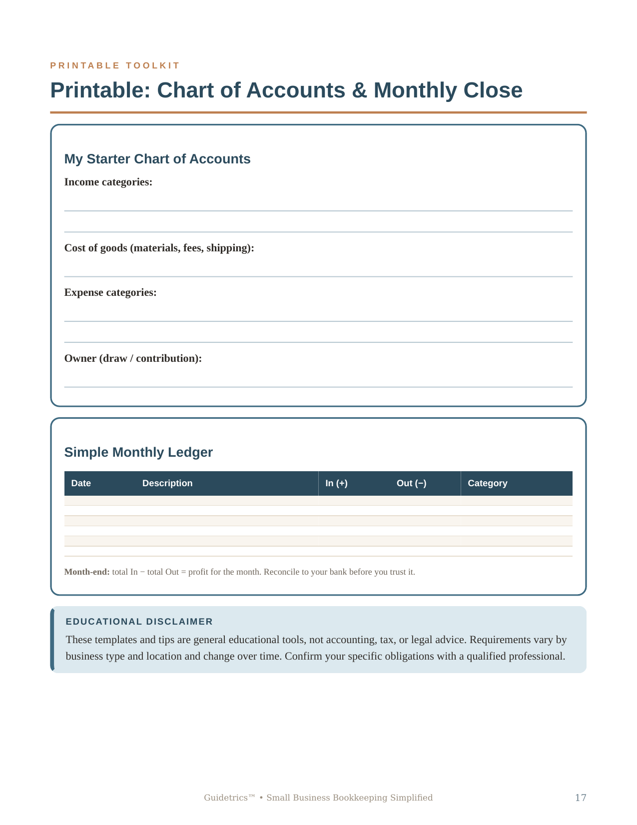 Small Business Bookkeeping Simplified