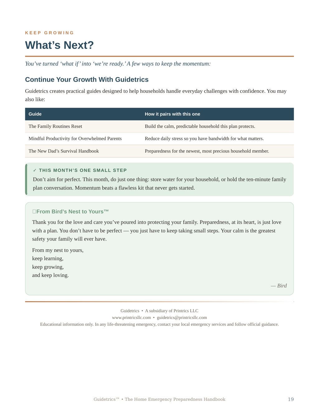 Home Emergency Preparedness Handbook