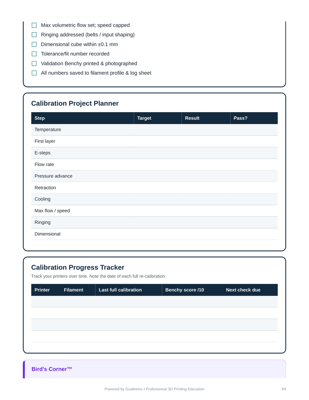 Become a 3D Printer Calibration Master (PDF)