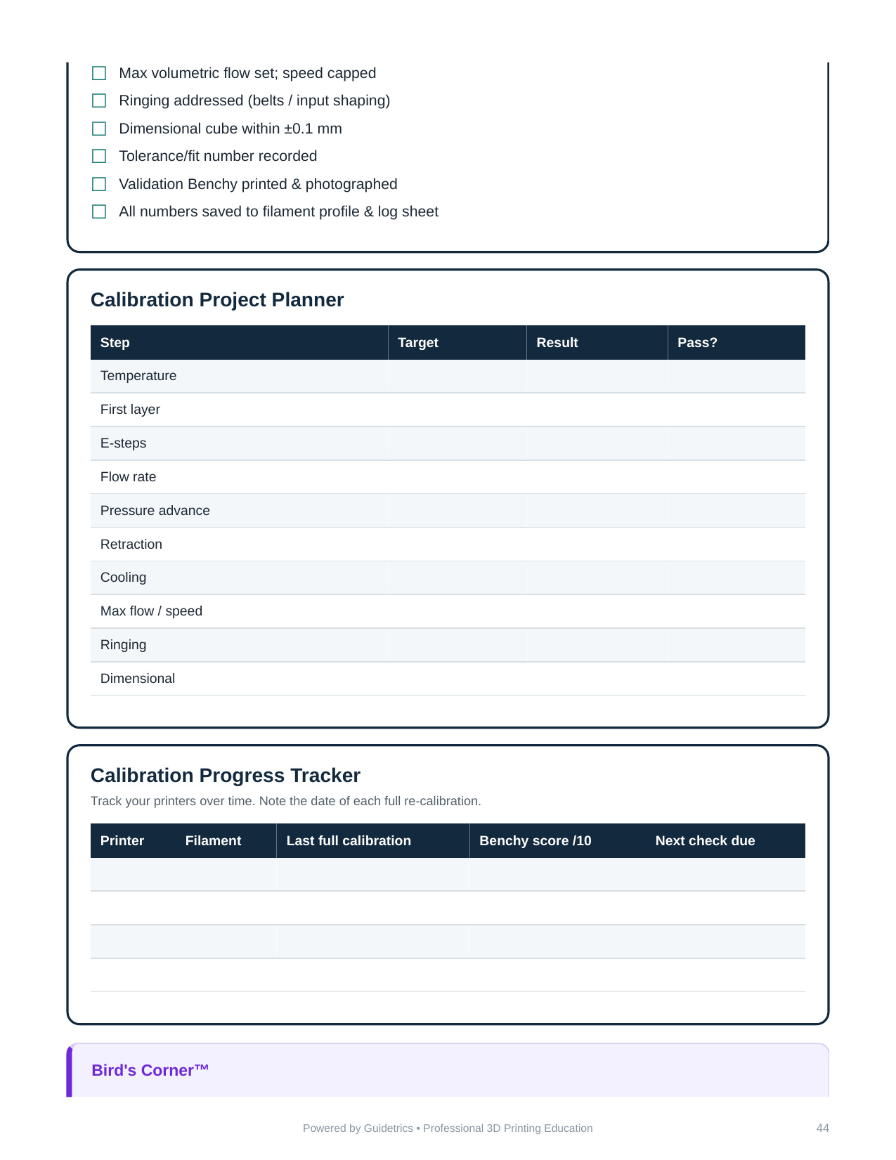 Become a 3D Printer Calibration Master (PDF)
