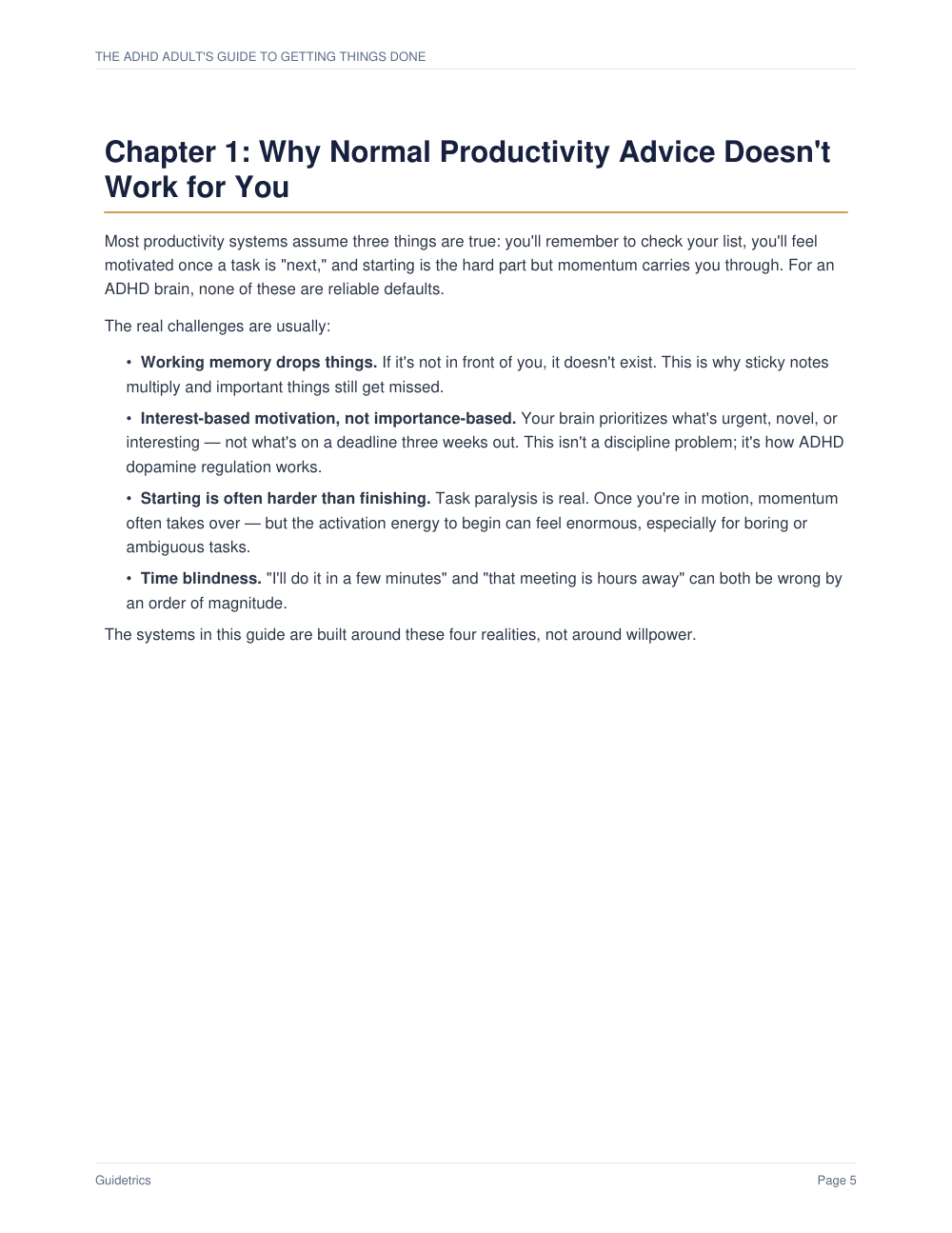 The ADHD Adult's Guide to Getting Things Done
