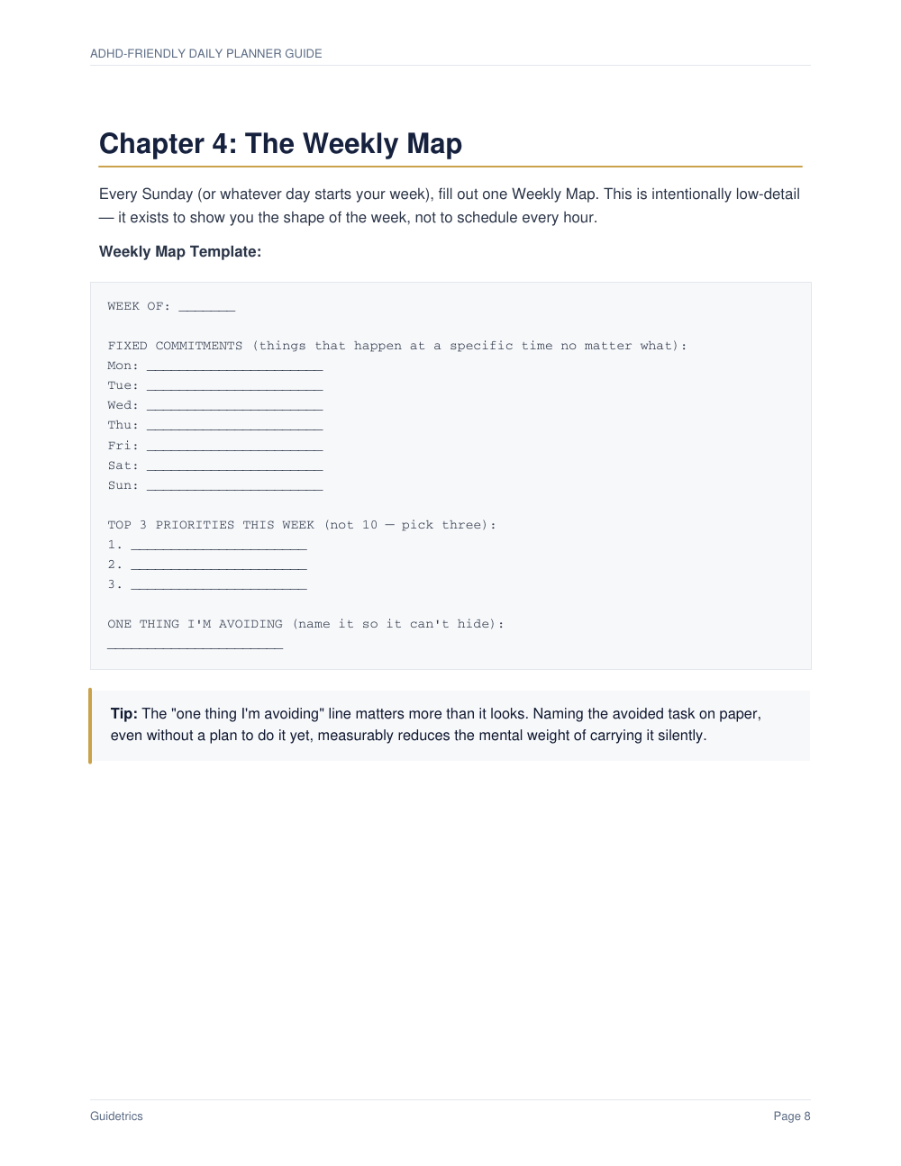 ADHD-Friendly Daily Planner Guide
