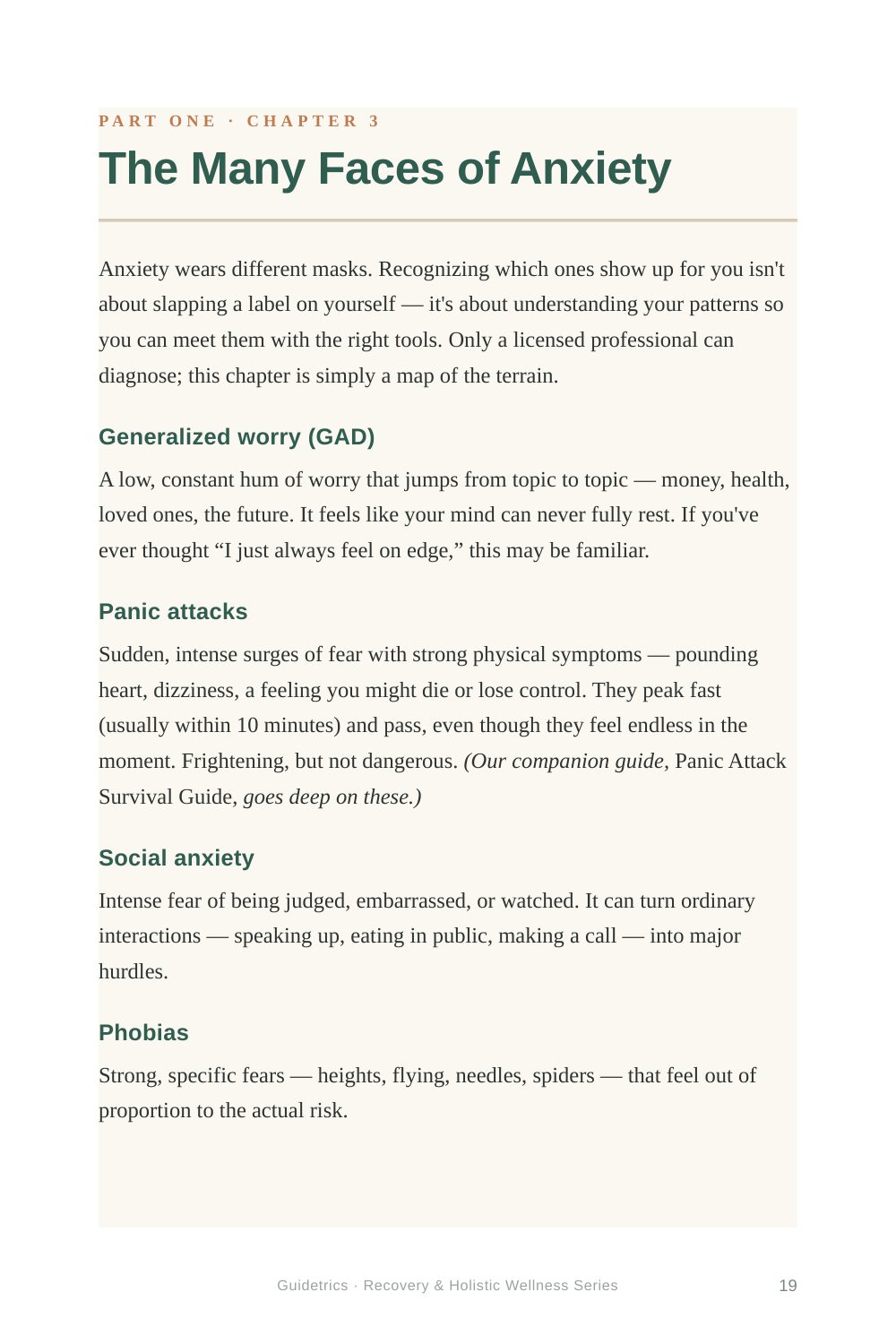 Understanding Anxiety — A Beginner's Guide & Workbook to Calm Your Mind