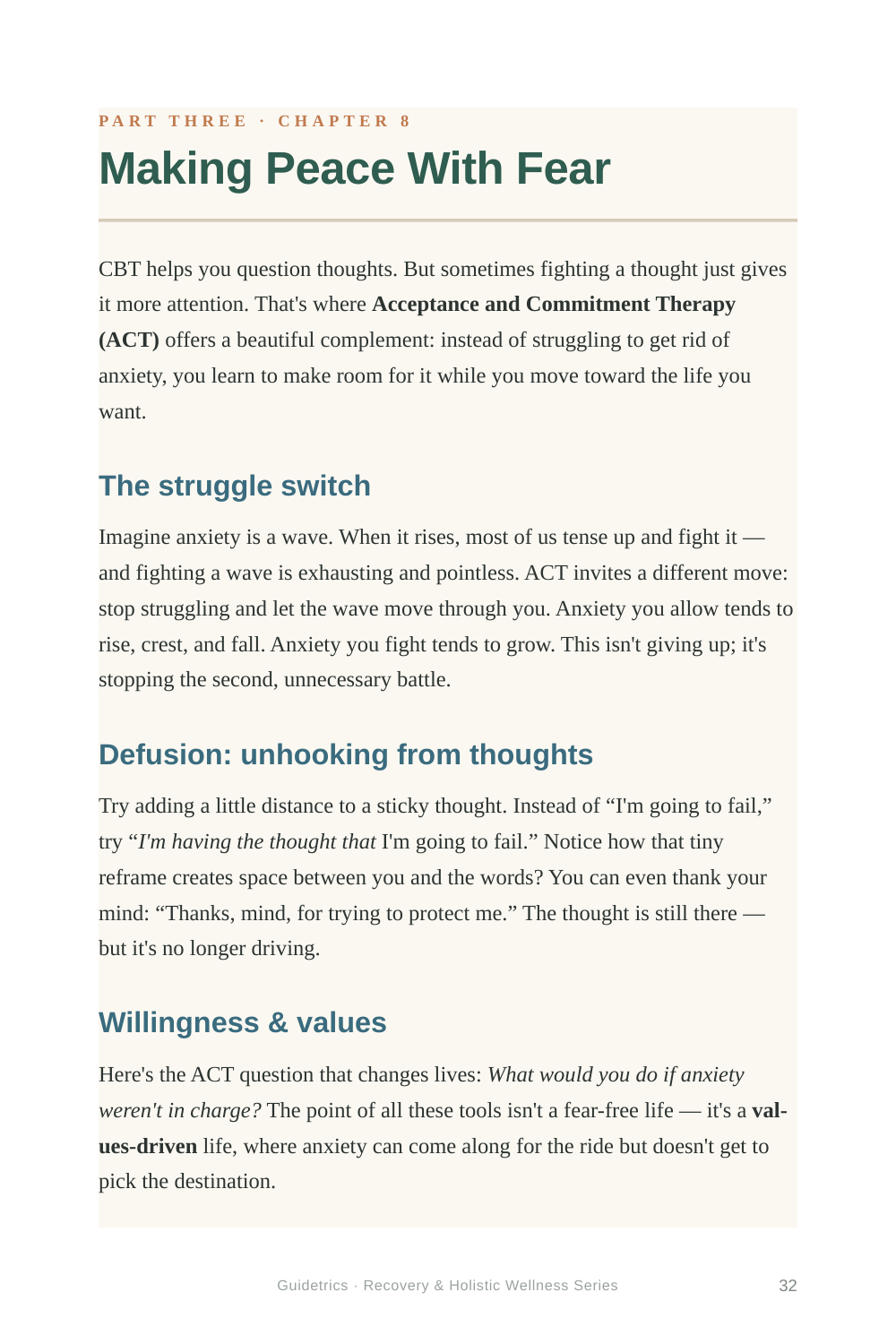 Understanding Anxiety — A Beginner's Guide & Workbook to Calm Your Mind