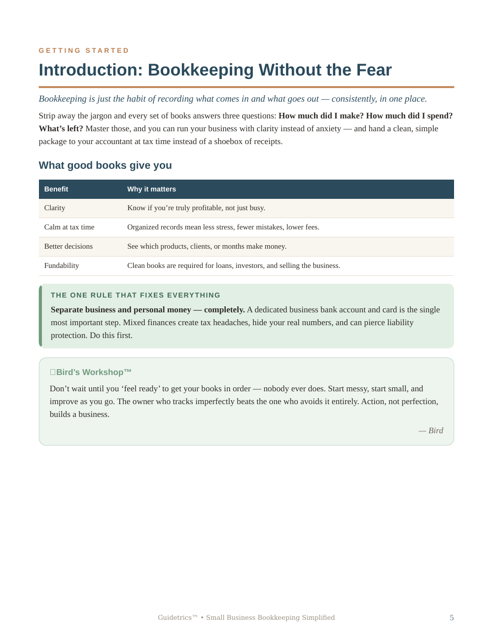 Small Business Bookkeeping Simplified