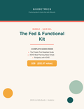 Cover of The Fed and Functional Kit, an ADHD food and budgeting bundle by Guidetrics