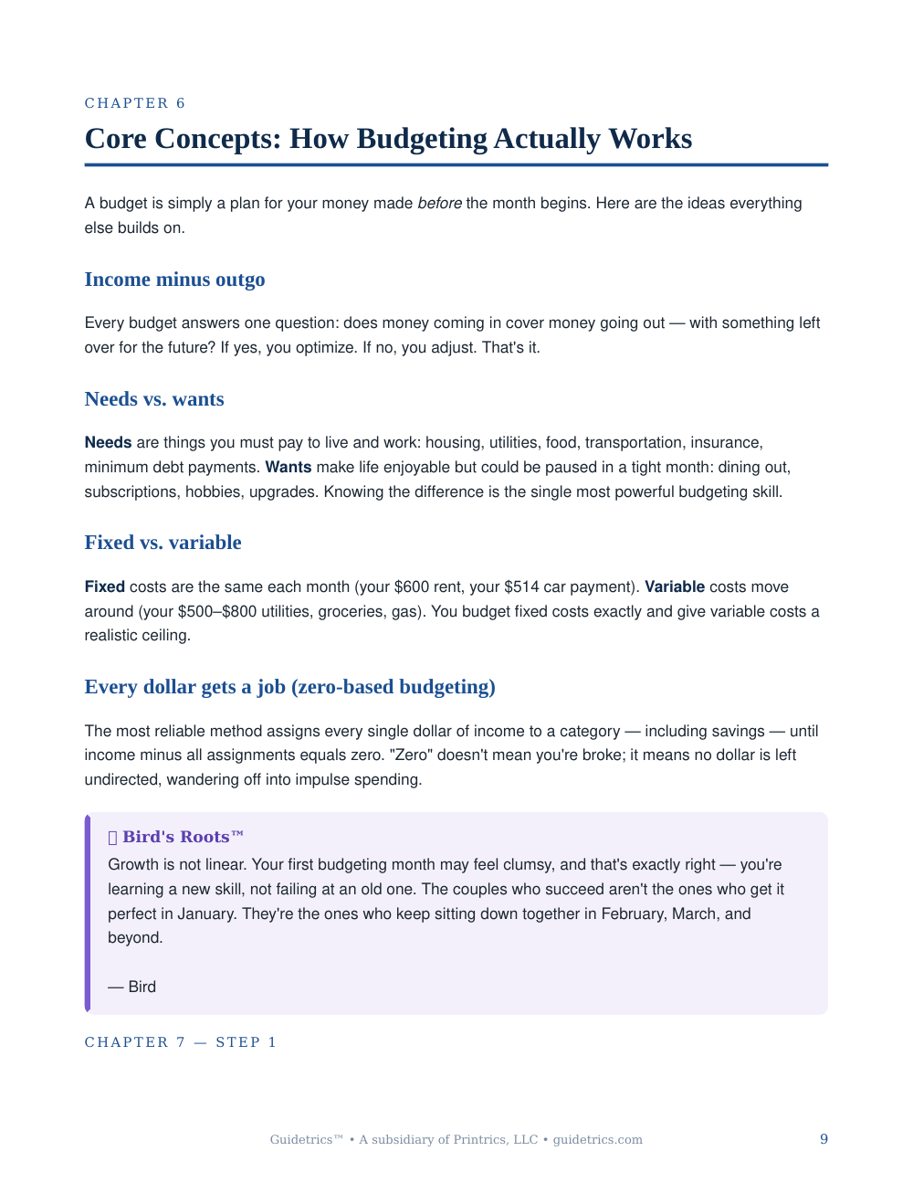 The Family Budget Blueprint — Building a Confident, Debt-Free Future on One Household Income