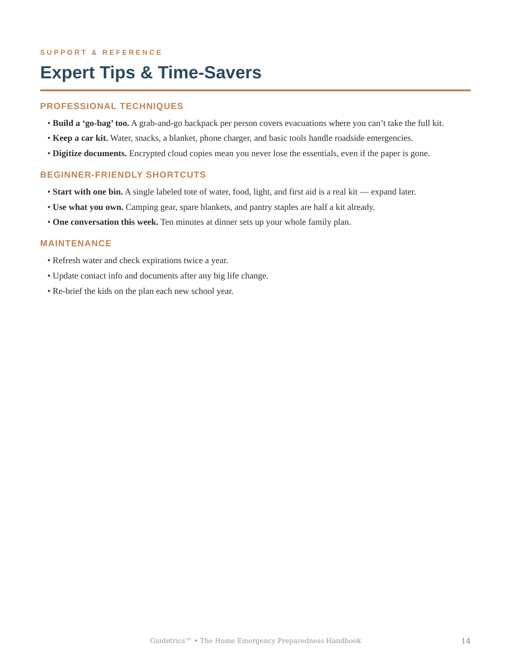 Home Emergency Preparedness Handbook