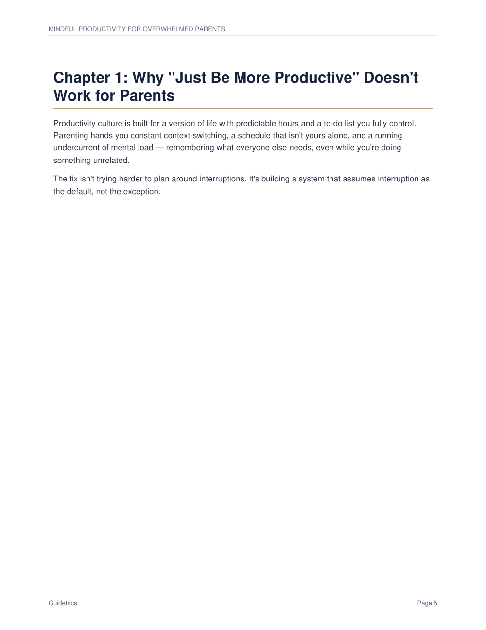 Mindful Productivity for Overwhelmed Parents