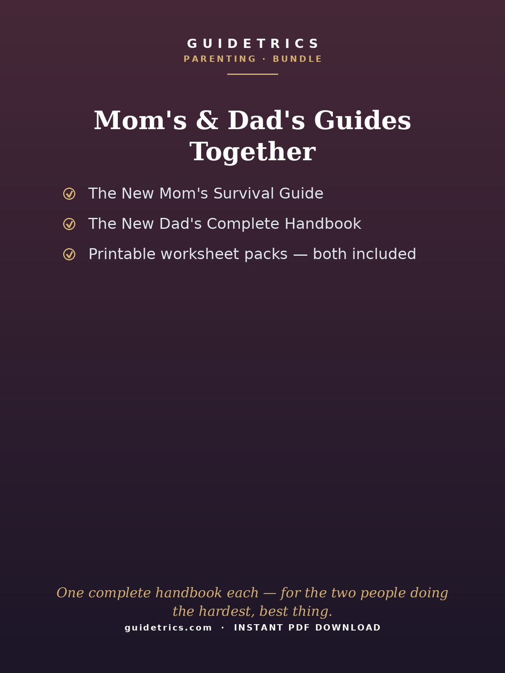 The New Parent Set — Mom's & Dad's Survival Guides (Bundle)