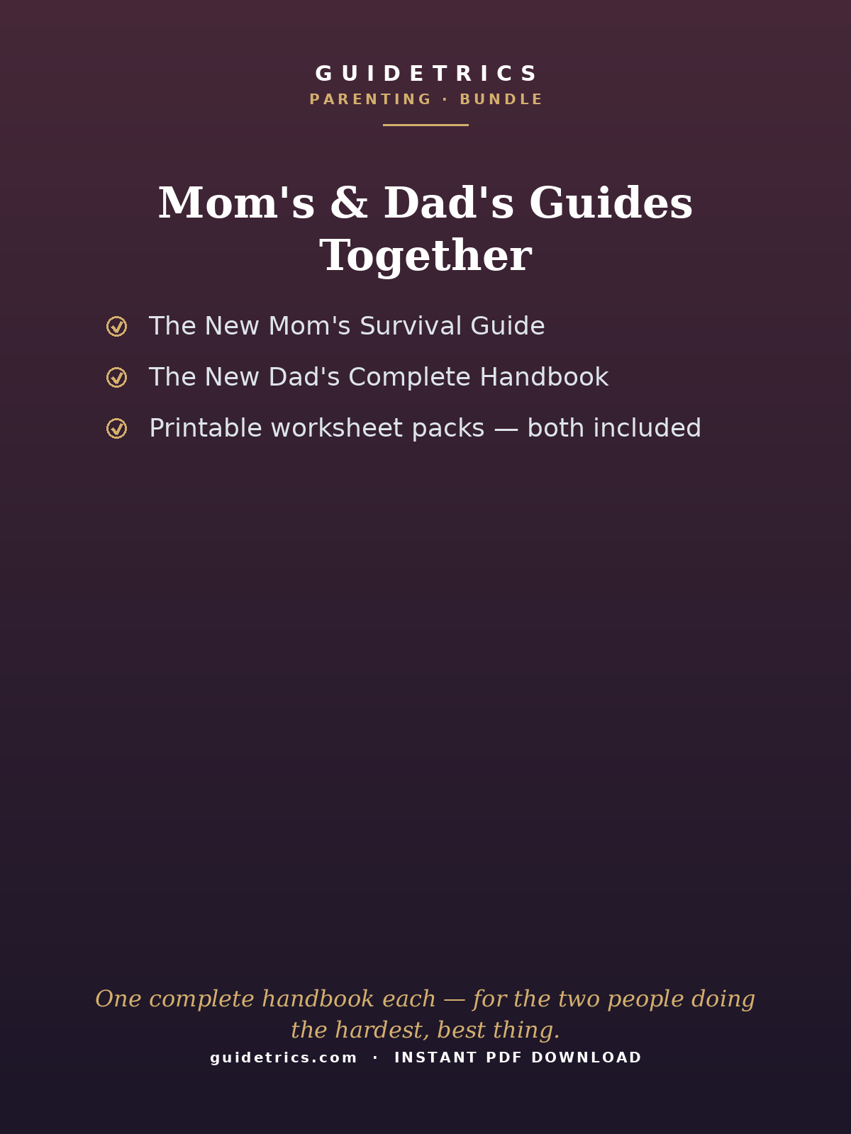 The New Parent Set — Mom's & Dad's Survival Guides (Bundle)