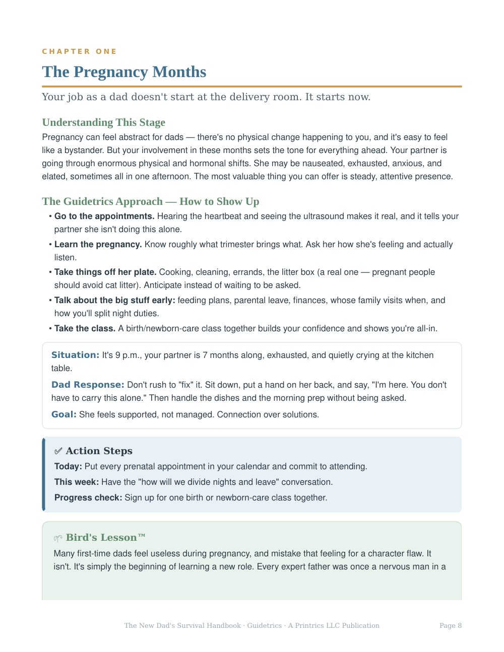 The New Dad's Survival QuickStart — The Essentials, in 26 Pages