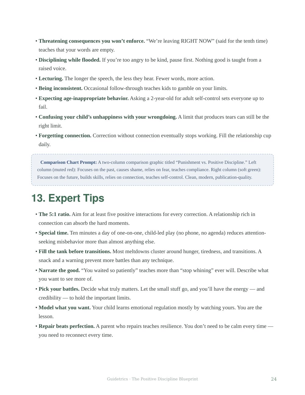 The Positive Discipline Blueprint